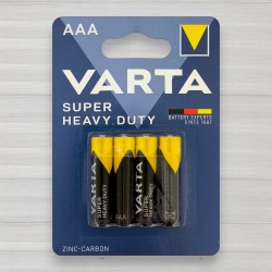 Батарейка сольова Varta Super Heavy Duti R3, AAA, 1,5V, 4шт/уп